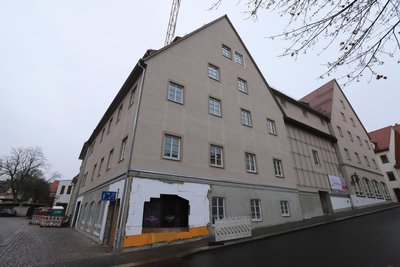 Der Hauptzugang zum neuen Service-Wohnen am Dom in Freiberg wird im Bäckergässchen sein.