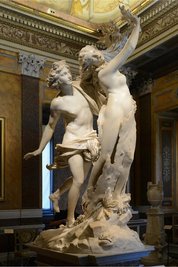 Apoll und Daphne in der Galleria Borghese.