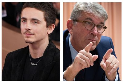 Timothée Chalamet und Wolfram Weimer.  Dahl