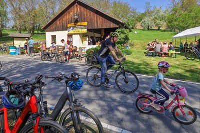 Eine bei vielen Teilnehmern beliebte Station: Das Backhaus in Franken.