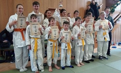 Die Kinder der Thumer Judoschule beim Generationencup. 