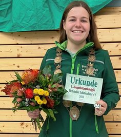 Landesjungschützenkönigin Thea-Lilly Zickert. 