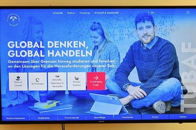 Die TU Bergakademie Freiberg will am 19. Juni mit einer komplett neuen Homepage zurück in den normalen digitalen Betrieb. F
