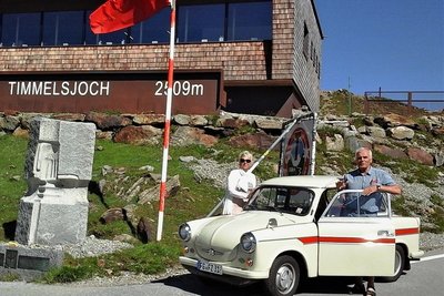 Der Rückweg der Schöneichs führte die Mittelsachsen unter anderem auch über das Timmelsjoch. Die Hochalpenstraße stellt eine Verbindung zwischen Italien und Österreich dar. 