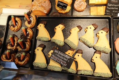 Die Hasen der Bäckerei Illgen aus Großschirma sind mit Nougat gefüllt.