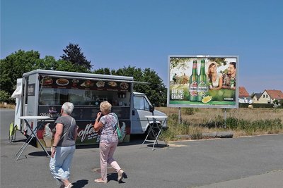 Auf der Fläche zwischen der Guteborner Allee und dem Wohngebiet plant ein Investor aus Bayern einen Caravan-Stellplatz. 