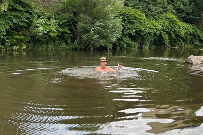Carsten Erfurth hat an der Badestelle Helgoland Gefallen gefunden.