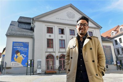 Elias Gyungseok Han nimmt Abschied von Freiberg.