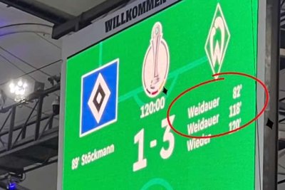 Die Anzeigetafel ist der Beweis: Sophie Weidauer hat mit ihren Toren das Spiel mit entschieden.