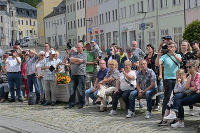 Auf dem Schneeberger Markt ist das Steigerlieg gesungen worden.