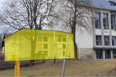 Die bisherige Wandlerstation am Schulhaus soll abgebrochen werden - wegen Sanierungsbedarf und städtebaulich eher überschaubarem Wert.