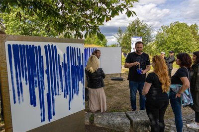 Mit dem Kunstprojekt „Breath with me“ wird der Atem von Menschen bildlich festgehalten.