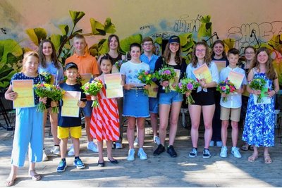 Die Ausgezeichneten der diesjährigen Preise des Musikschul-Fördervereins.