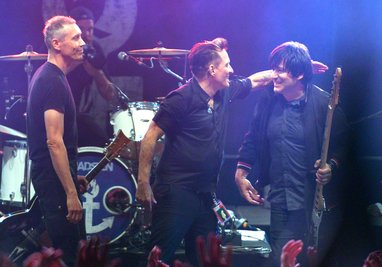 Die Ärzte bei einem früheren Konzert in Jamel (Mecklenburg-Vorpommern)