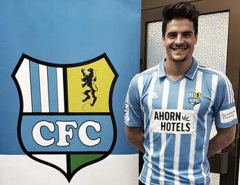 Marcus Hoffmann spielt beim Chemnitzer FC mit der Rückennummer 33.