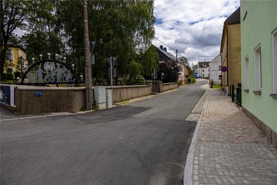 An der Hübelstraße wird nach Abschluss der Arbeiten auf der Talstraße gebaut.
