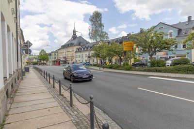 Die Bauarbeiten am Markt der Bergstadt werden nach Angaben aus dem Rathaus größtenteils im September stattfinden.
