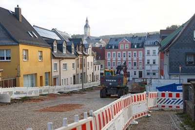 Auf der August-Bebel-Straße in Lichtenstein tut sich derzeit nichts.
