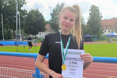 Top-Sprinterin Mia Rahnfeld ist die Nummer 1 in Sachsen.