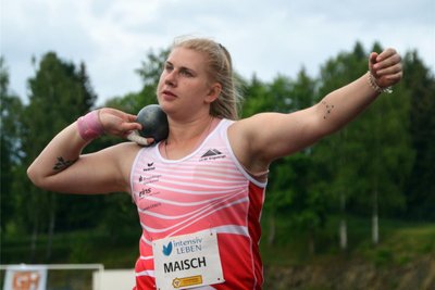 Als Vierte der nationalen Bestenliste muss Kugelstoßerin Katharina Maisch um einen EM-Startplatz bangen.