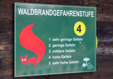 In der Muskauer Heide gilt bereits die Waldbrandgefahrenstufe 4. (Symbolbild)