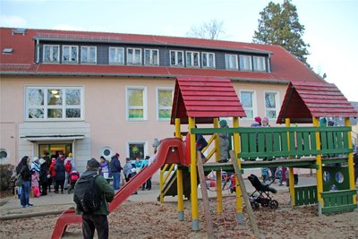 Im November 2018 wurde der Abschied von der alten „Villa Kunterbunt" mit einem Fest gefeiert.