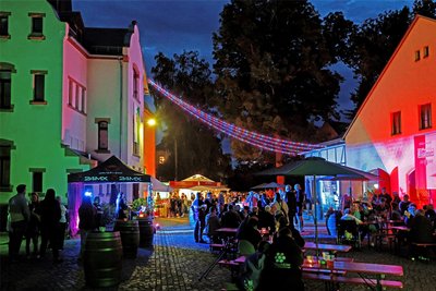 Der Innenhof des Oberlungwitzer Rathauses hat sich im vergangenen Jahr als Veranstaltungsort etabliert.