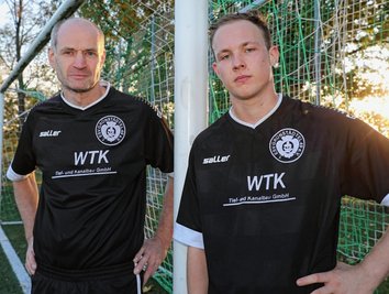 Das Vater-Sohn-Gespann des 1. ESV Grünstädtel: Jan Kern und sein Filius Franz spielen seit dieser Saison zusammen in einer Mannschaft. 