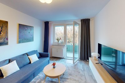 Die Ferienwohnung an der Stollberger Straße ist modern eingerichtet.