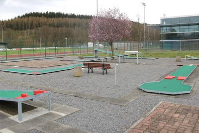 Auf der Minigolfanlage in Flöha macht am Sonntag die Bundesliga Station.