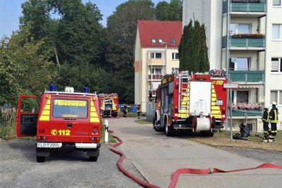 Knapp 30 Einsatzkräfte waren beim Brand in Falkenau am 3. September vor Ort.