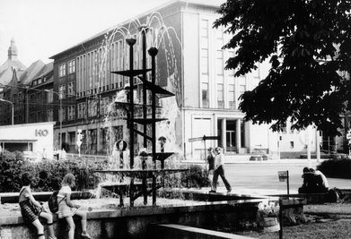 Der Klapperbrunnen auf einer Aufnahme aus dem Jahr 1982.