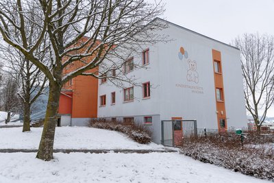Die Kindertagesstätte im Auerbacher Neubaugebiet wird umgebaut.