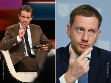 Markus Lanz hatte am Mittwochabend Sachsens Ministerpräsident Michael Kretschmer (r.) als Gast in seiner Sendung.