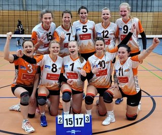 Volleyballerinnen des VC Zschopau.