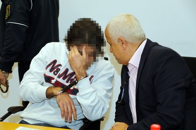 Der Verurteilte Mohammad B. (links) vergangene Woche im Gerichtssaal mit seinem Dolmetscher.