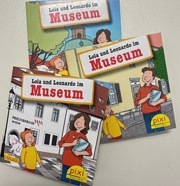 Die drei Pixi-Bücher spielen in drei verschiedenen Museen..