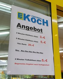Sogar eine 10er-Karte ist im Angebot.