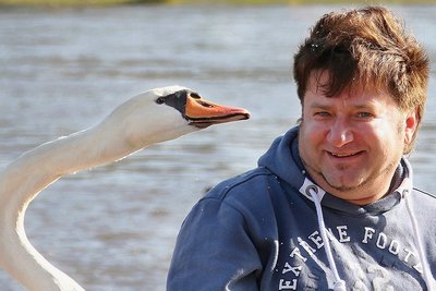 Maik Bohns Leidenschaft gehört den Schwänen. 