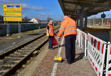 Der Bahnsteig 5 und 6 soll in diesem Jahr modernisiert werden. Am Mittwoch haben die Arbeiten offiziell begonnen. 