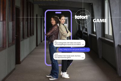 Hauptkommissarin Lena Odenthal (Ulrike Folkerts, links) und Hauptkommissarin Johanna Stern (Lisa Bitter) bilden das Tatort-Team des SWR in Ludwigshafen. Mit ihenen kann im Tatort-Game auch gespielt werden.