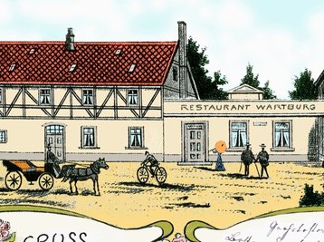 Ein Ausschnitt aus einer Lithografie von 1903.