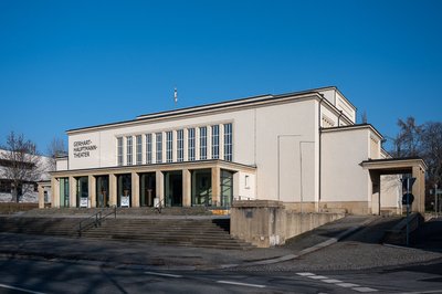 Im Gerhart-Hauptmann-Theater Görlitz-Zittau in Zittau wird das deutsch-polnisch-tschechische Neiße Filmfestival eröffnet. (Archivbild)