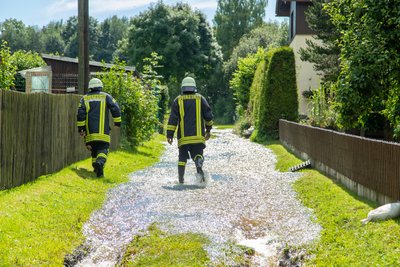 Wegen erneuter Gewitter und starker Regenfälle war die Feuerwehr am Donnerstag im Einsatz. 