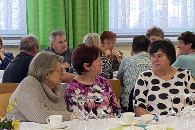 Gute Laune beim Frühlingstreff der Senioren in Marbach. Foto: Carolin Klinger