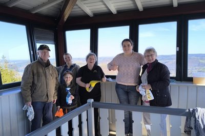 Dank der Bergbrüderschaft haben die Besucher wieder klare Sicht aufs Erzgebirge.