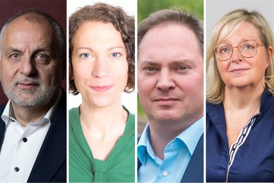 Rico Gebhardt, Nathalie Senf, Jörg Markert und Katja Dietz (v. l.): Wie schauen die vier Politiker auf die aktuellen Geschehnisse in den USA?