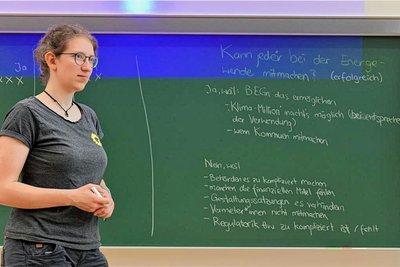 Kreisrätin Lea Fränzle (Grüne) kritisierte komplizierte Regeln bei der Energieversorgung.