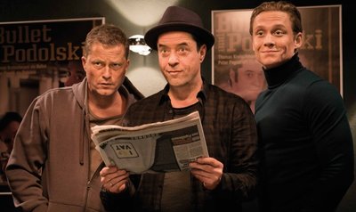 Wollen sich ihr Geld zurückholen: Til Schweiger als Chris, Jan Josef Liefers als Peter und Matthias Schweighöfer als Max (von links) im Film "Vier gegen die Bank". Es ist das neueste Werk von Regisseur Wolfgang Petersen.