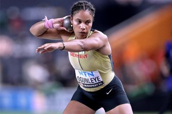 18. Kugelstoßmeeting in Rochlitz: Großer Sport „für verhältnismäßig wenig Geld“ - Yemisi Ogunleye, hier im Finale bei der Leichtathletik-Weltmeisterschaft in Budapest, möchte in Rochlitz erneut für Furore sorgen.